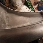 rear OS quarter panel welded in place